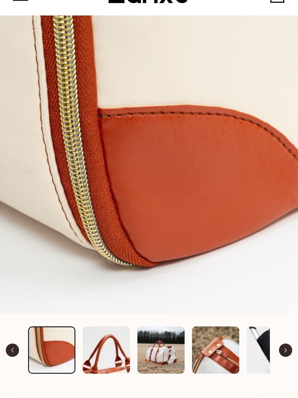 Classic Cream and Brown Luhxe Travel Bag w/ Wheels!-Luhxe Travel Bag 2.0- NWT - Picture 6 of 10